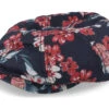 Hatteras Linen Flowers Navy Flat Cap - Stetson
