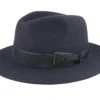 Traveller Woolfelt Navy Fedora - Stetson