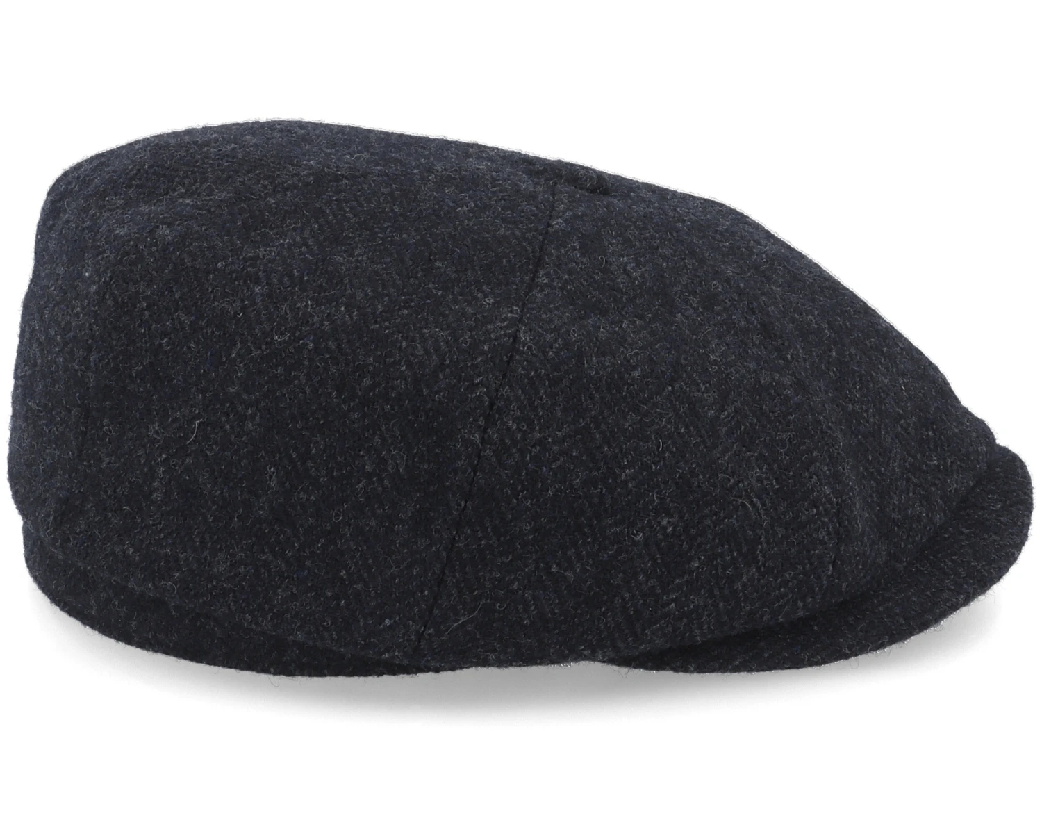Hatteras Wool Herringbone Black Earflap Flat Cap - Stetson 3 Hatteras Wool Herringbone Black Earflap Flat Cap - Stetson - Image 3
