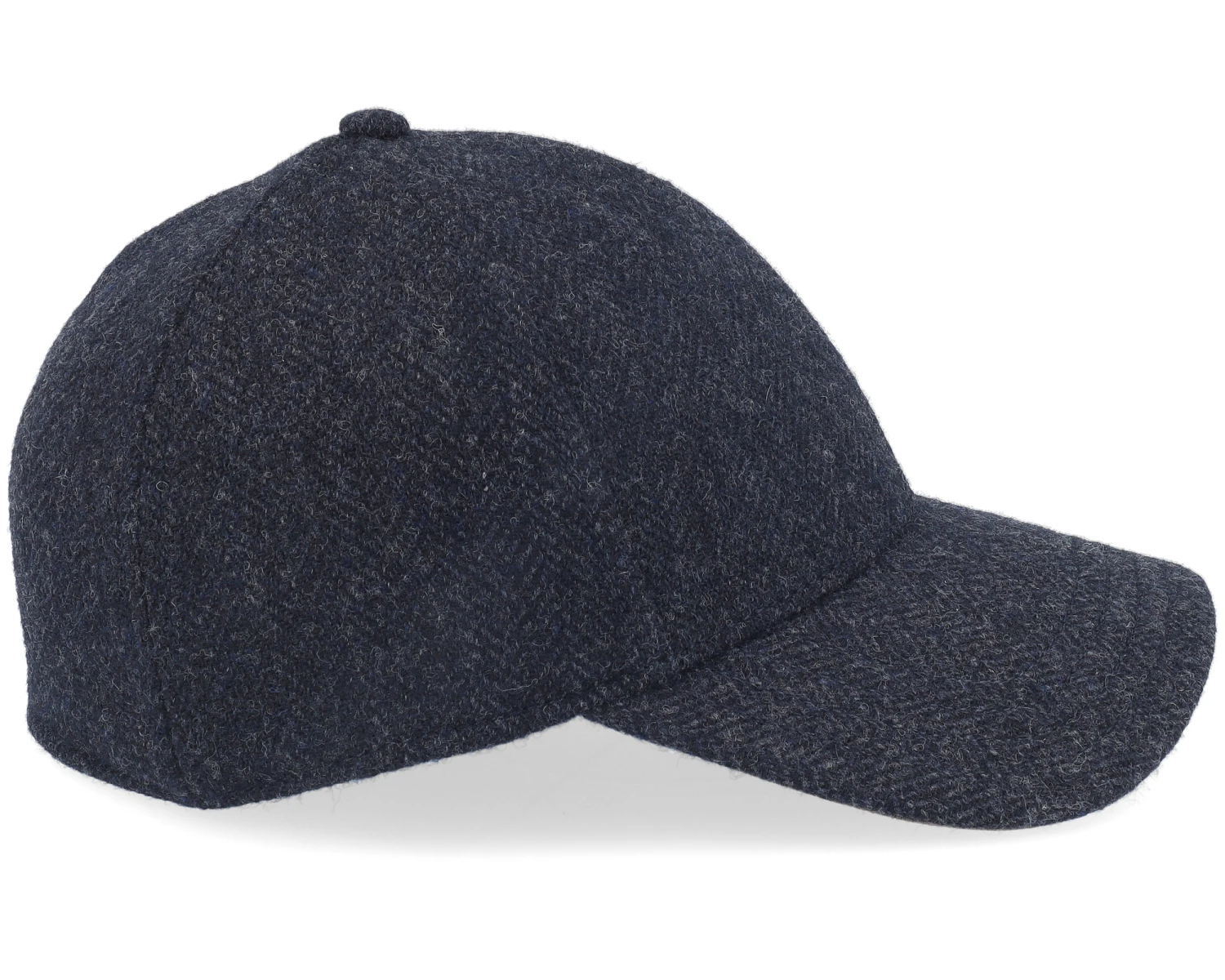 Baseball Cap Wool Herringbone Black Fitted - Stetson 4 Baseball Cap Wool Herringbone Black Fitted - Stetson - Image 4