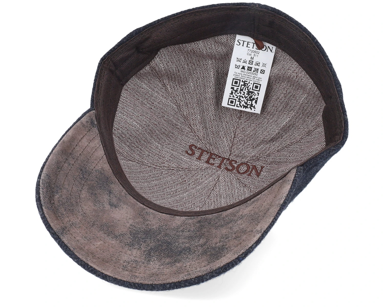 Baseball Cap Wool Herringbone Black Fitted - Stetson 5 Baseball Cap Wool Herringbone Black Fitted - Stetson - Image 5