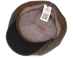 Hatteras Wool Brown Flat Cap - Stetson -Stetson 4063633098222 4