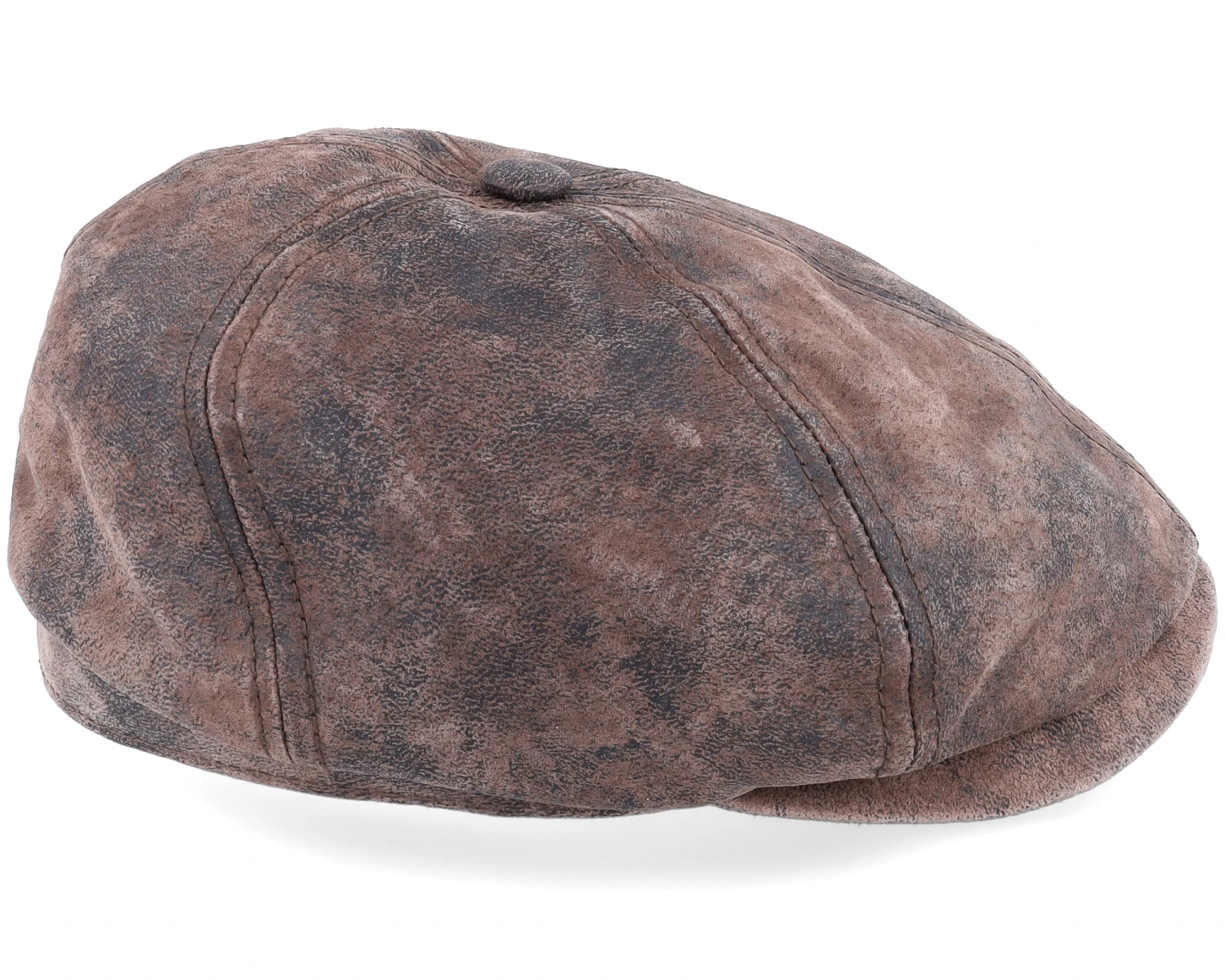 6-panel Cap Pigskin Brown Flat Cap - Stetson 3 6-panel Cap Pigskin Brown Flat Cap - Stetson - Image 3