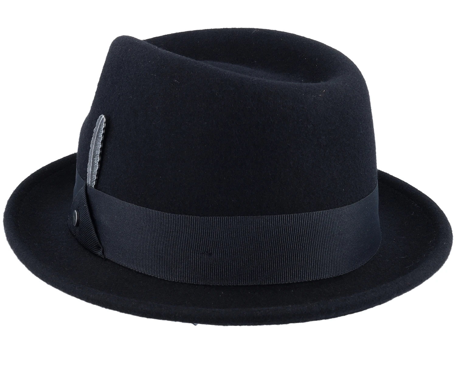 Player Woolfelt 1 Black Fedora - Stetson 2 Player Woolfelt 1 Black Fedora - Stetson - Image 2
