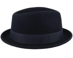 Player Woolfelt 1 Black Fedora - Stetson 10 Player Woolfelt 1 Black Fedora - Stetson -Stetson 4063633098840 3