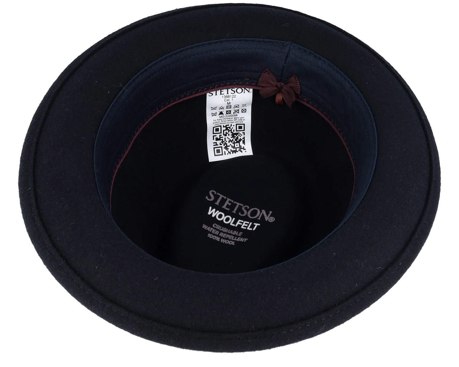Player Woolfelt 1 Black Fedora - Stetson 4 Player Woolfelt 1 Black Fedora - Stetson - Image 4