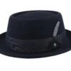 Woolfelt 1 Black Pork Pie - Stetson