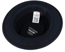Woolfelt 1 Black Pork Pie - Stetson -Stetson 4063633098871 4