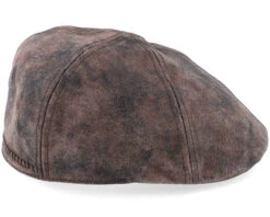 Texas Pig Skin Brown Flat Cap - Stetson -Stetson 4063633101250 3