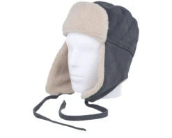 Bomber Cap Calf Split Grey Trapper - Stetson -Stetson 4063633101366 3