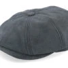 Hatteras 1 Calf Split Navy Flat Cap - Stetson