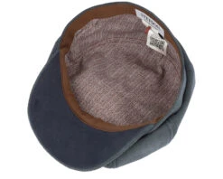 Hatteras 1 Calf Split Navy Flat Cap - Stetson -Stetson 4063633101410 4