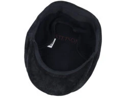 Kent Ef Pigskin Black Earflap Flatcap - Stetson -Stetson 4063633103353 4