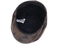 Kent Ef Pigskin Brown Earflap Flatcap - Stetson -Stetson 4063633103360 4