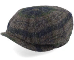 Hatteras Beeswax Grey/Navy/Green Flatcap - Stetson