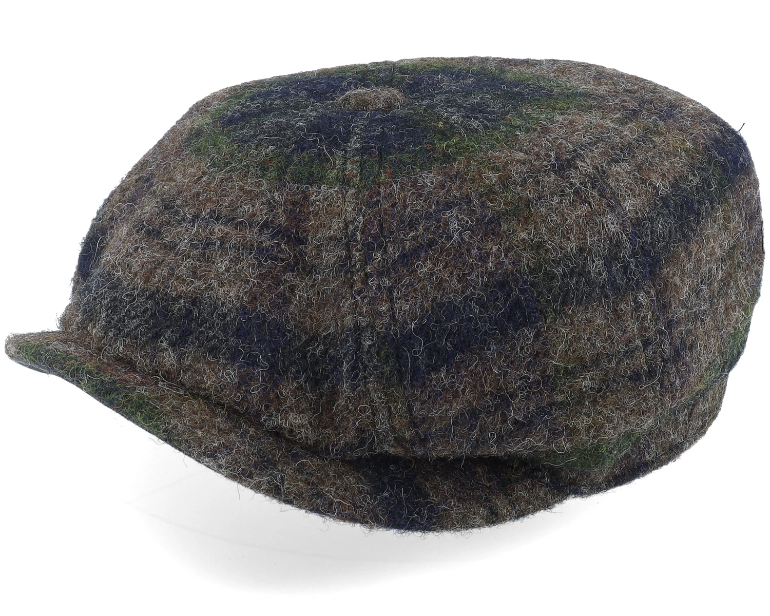 Hatteras Beeswax Grey/Navy/Green Flatcap - Stetson 1 Hatteras Beeswax Grey/Navy/Green Flatcap - Stetson