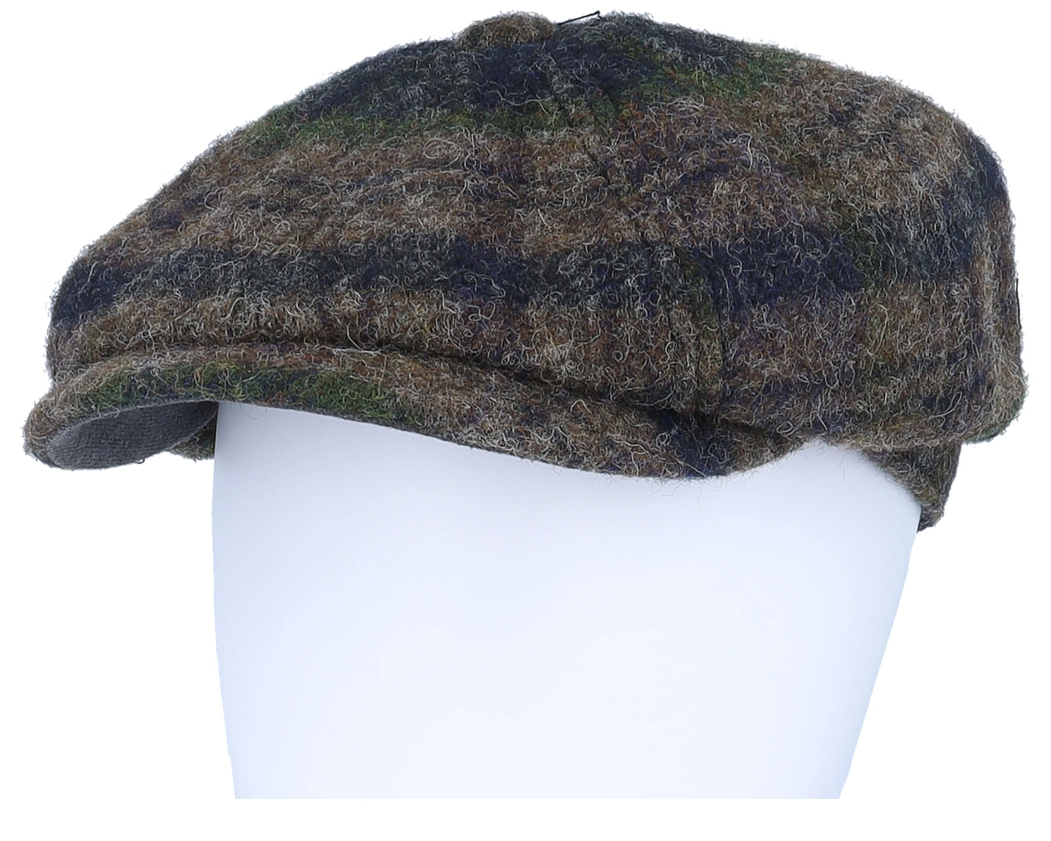 Hatteras Beeswax Grey/Navy/Green Flatcap - Stetson 5 Hatteras Beeswax Grey/Navy/Green Flatcap - Stetson - Image 5