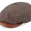 Hatteras Wool/Cotton Brown Flat Cap - Stetson