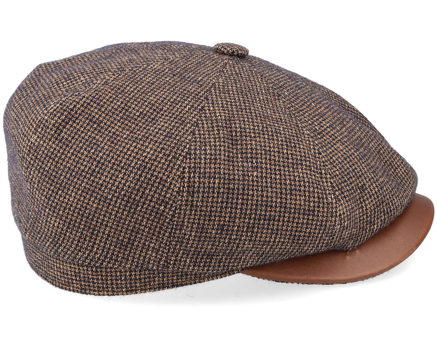Hatteras Wool/Cotton Brown Flat Cap - Stetson 3 Hatteras Wool/Cotton Brown Flat Cap - Stetson - Image 3