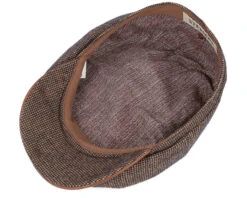 Hatteras Wool/Cotton Brown Flat Cap - Stetson 8 Hatteras Wool/Cotton Brown Flat Cap - Stetson -Stetson 4063633104541 4