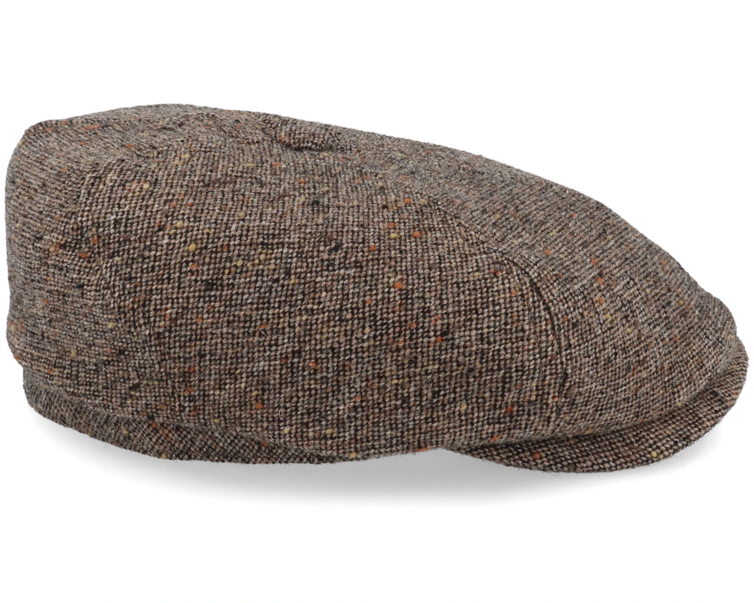 6-panel Virgin Wool Brown Flat Cap - Stetson 3 6-panel Virgin Wool Brown Flat Cap - Stetson - Image 3