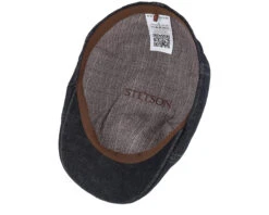 Texas Denim Black Flat Cap - Stetson 8 Texas Denim Black Flat Cap - Stetson -Stetson 4063633106903 4