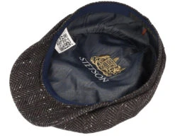 Hatteras Cashmere/Silk Charcoal Flat Cap - Stetson -Stetson 4063633107702 4