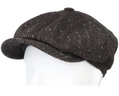 Hatteras Cashmere/Silk Charcoal Flat Cap - Stetson -Stetson 4063633107702 5
