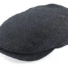 Driver Cap Cashmere Black Flat Cap - Stetson