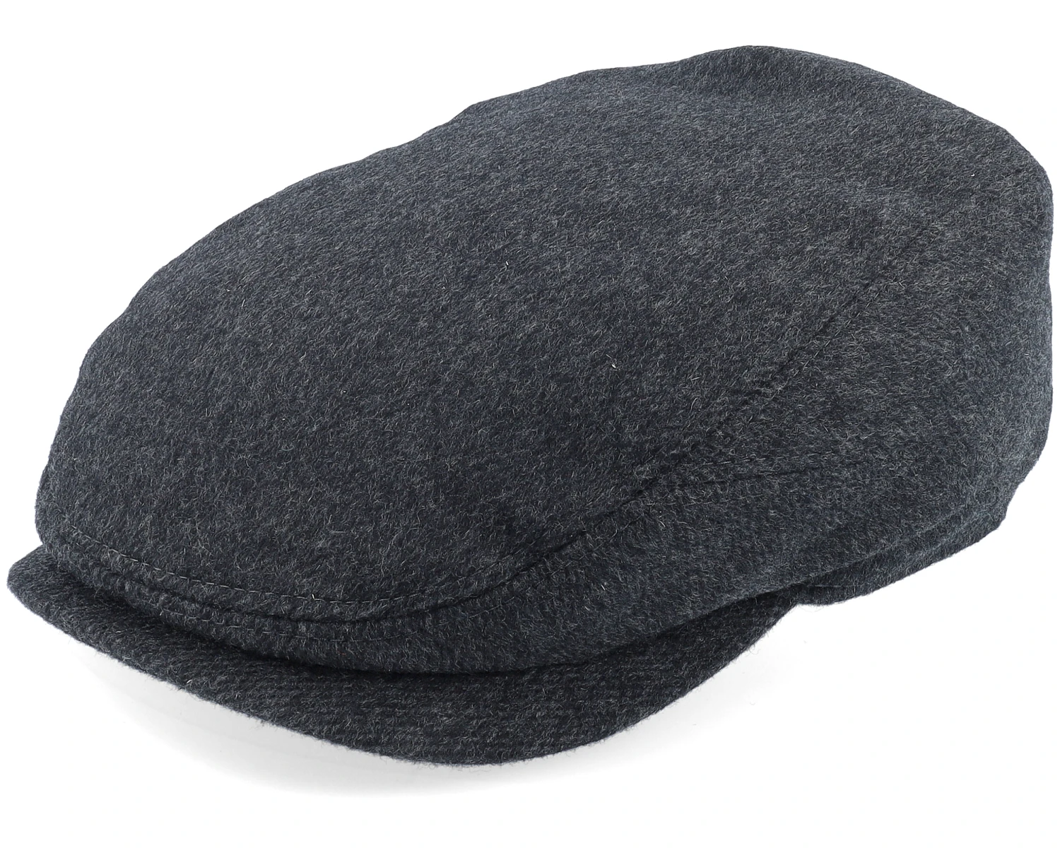 Driver Cap Cashmere Black Flat Cap - Stetson 1 Driver Cap Cashmere Black Flat Cap - Stetson