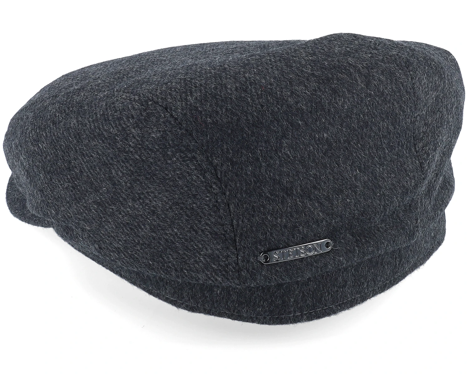 Driver Cap Cashmere Black Flat Cap - Stetson 2 Driver Cap Cashmere Black Flat Cap - Stetson - Image 2