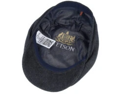 Driver Cap Cashmere Black Flat Cap - Stetson 8 Driver Cap Cashmere Black Flat Cap - Stetson -Stetson 4063633107993 4