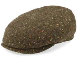 Ivy Cap Virgin Wool Olive Flat Cap - Stetson