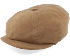 Hatteras Soft Cotton Camel Flatcap - Stetson