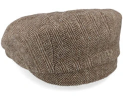 Hatteras Undyed Wool Sustainable Beige Flat Cap - Stetson -Stetson 4063633111921 3