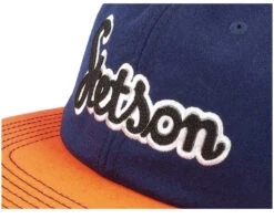 Baseball Cap Retro Script 29 Navy/Orange Strapback - Stetson -Stetson 4063633112324 6