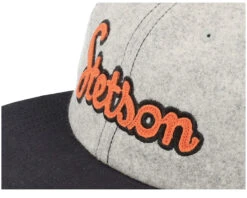 Baseball Retro Script 31 Heather Grey Strapback - Stetson -Stetson 4063633112331 6