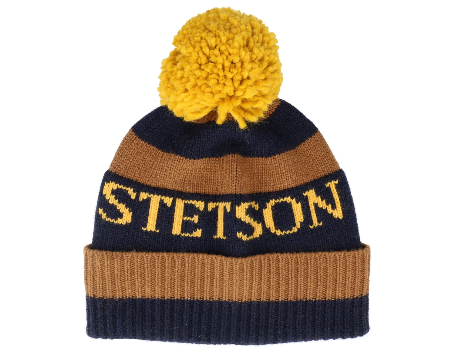 Beanie 26 Navy/Brown Pom - Stetson 1 Beanie 26 Navy/Brown Pom - Stetson