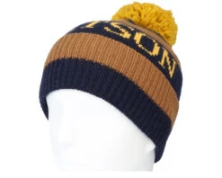 Beanie 26 Navy/Brown Pom - Stetson 5 Beanie 26 Navy/Brown Pom - Stetson -Stetson 4063633113963 3