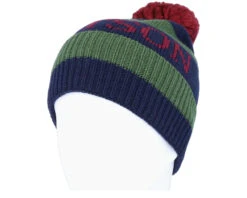 Beanie Blue/Green Pom - Stetson -Stetson 4063633113970 3