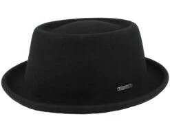 Woolfelt Black Pork Pie - Stetson