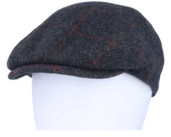 Driver Cap Wool Grey Herringbone Flat Cap - Stetson 9 Driver Cap Wool Grey Herringbone Flat Cap - Stetson -Stetson 4063633118050 5