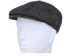 Driver Cap Wool Beige Herringbone Flat Cap - Stetson -Stetson 4063633118074 5
