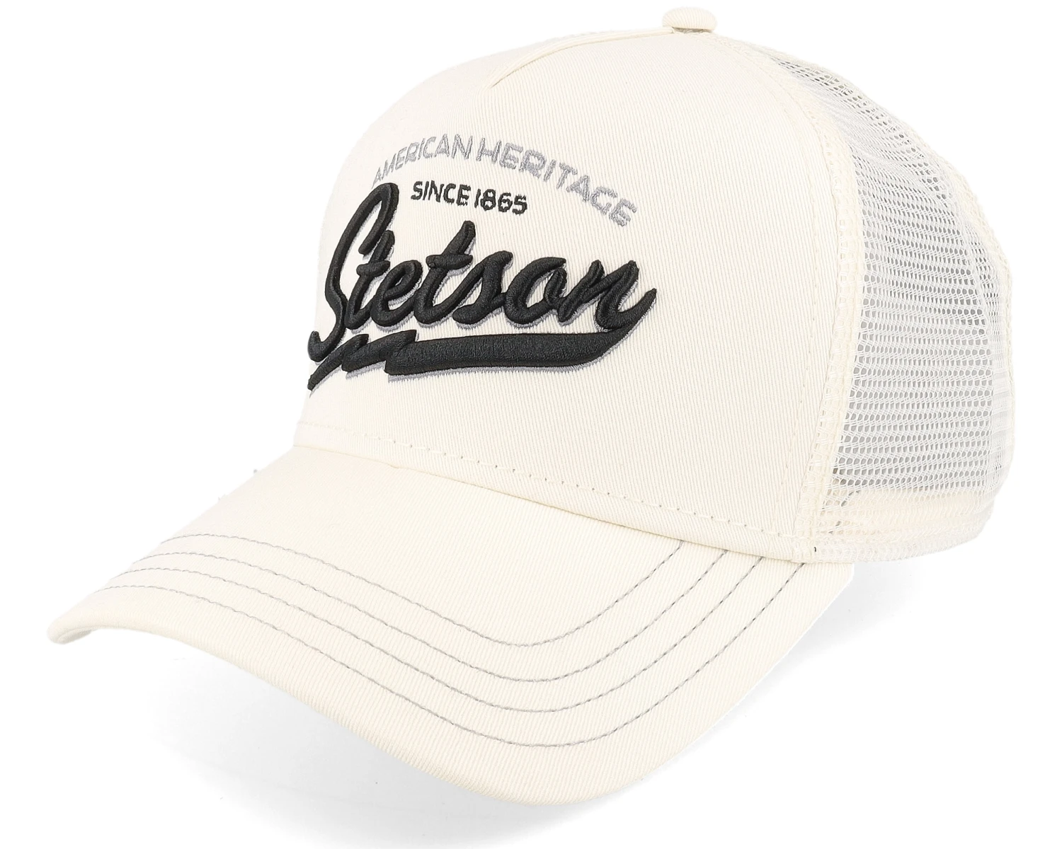 American Heritage Classic White Trucker - Stetson 1 American Heritage Classic White Trucker - Stetson