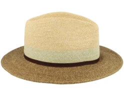 Traveller Toyo Beige/Brown Straw Hat - Stetson -Stetson 4063633121890 3