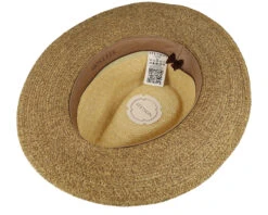Traveller Toyo Beige/Brown Straw Hat - Stetson -Stetson 4063633121890 4
