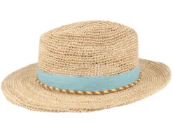 Traveller Raffia Crochet Beige Straw Hat - Stetson -Stetson 4063633122514 3