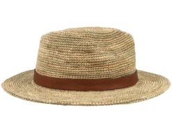 Traveller Seagrass Crochet Beige Straw Hat - Stetson -Stetson 4063633122880 3