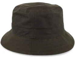 Waxed Organic Cotton Olive Bucket - Stetson -Stetson 4063633126888 4