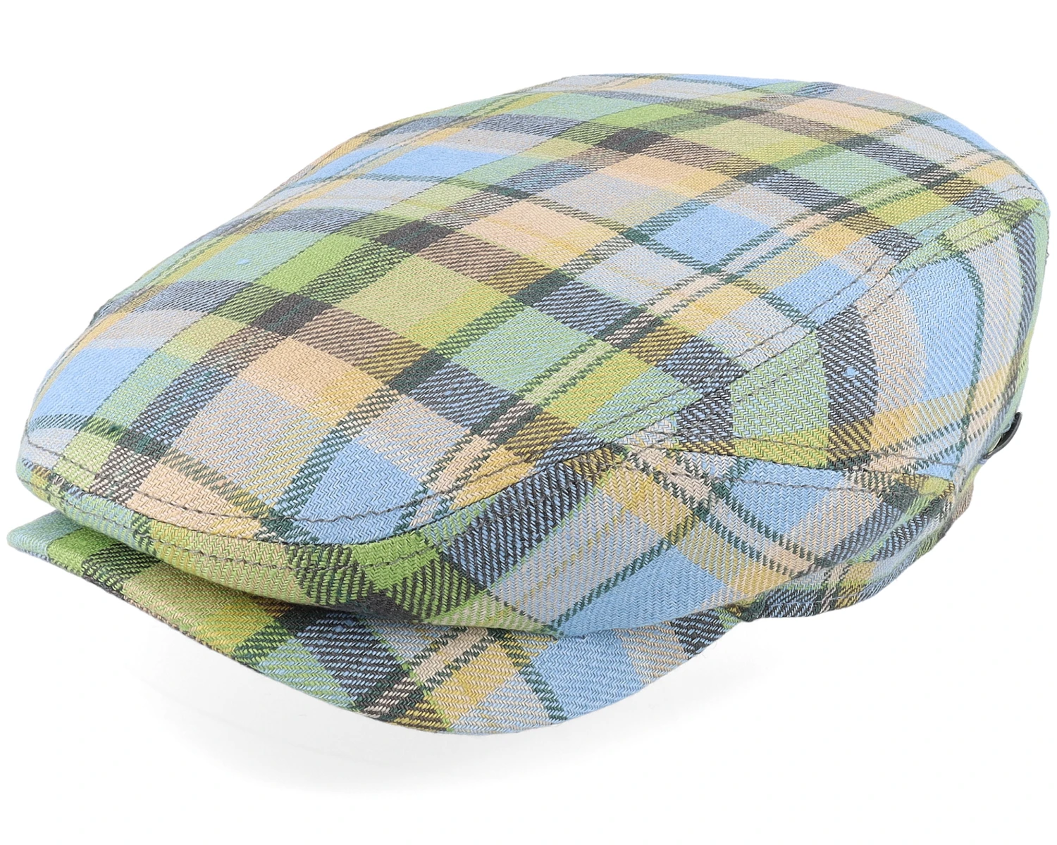 Driver Cap Linen Check Multicolor Flat Cap - Stetson 1 Driver Cap Linen Check Multicolor Flat Cap - Stetson